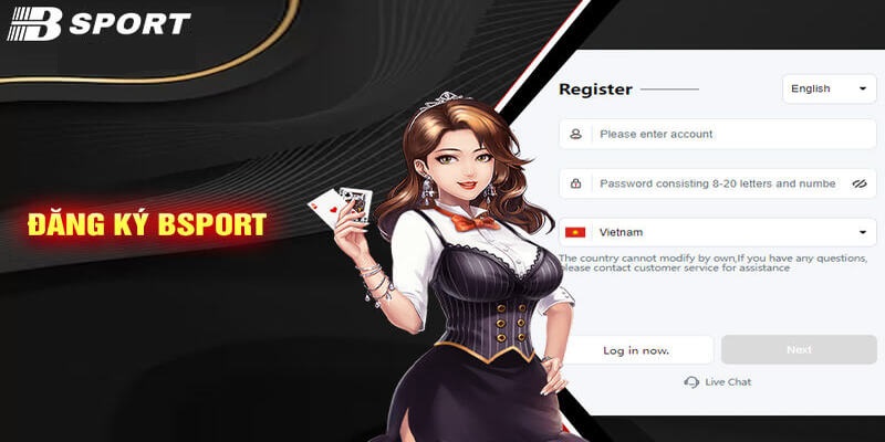 Đăng ký tài khoản mới tại nhà cái BSPORT